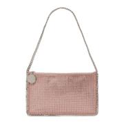 Stella McCartney Kristall Hotfix Pochette i Dammig Rosa Pink, Dam