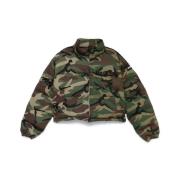 Vetements Camouflage Quiltad Vadderad Jacka Multicolor, Herr