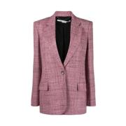 Stella McCartney Mörkrosa Ullkavaj Pink, Dam