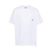 Wooyoungmi Vit Bomull Jersey Crew Neck T-shirt White, Herr