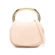 Blumarine Beige Läder Vändbar Tophandväska Beige, Dam