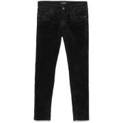 Salvatore Santoro Svart Denim Velvet Jeans Black, Herr