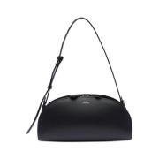 A.p.c. Svart Crossbody Väska med Justerbar Rem Black, Dam