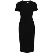 Victoria Beckham Midi Dresses Black, Dam