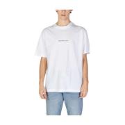 Calvin Klein Jeans Herr Bomull T-shirt Höst/Vinter Kollektion White, H...