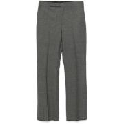 Lardini Hundtandsmönstrade Tapered Leg Byxor Gray, Herr