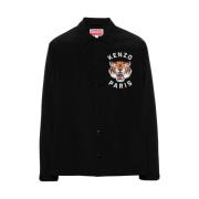 Kenzo Vattenavvisande Tigertryck Ytterkläder Black, Herr