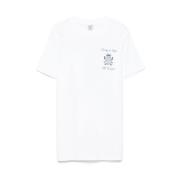 Sporty & Rich Vit Crew Neck Kortärmad T-shirt White, Dam