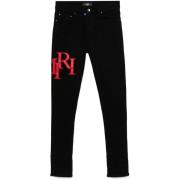 Amiri Svart Klassiska Knappar Jeans Black, Herr