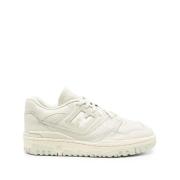 New Balance Grön Läder Sneaker Panel Design White, Herr