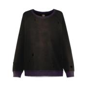 Needles Färgblock Crew Neck Sweater Black, Herr