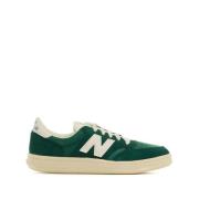 New Balance Grön Läder Sneaker Panel Design Green, Herr