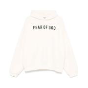 Fear Of God Beige Jersey Sweatshirt med Logo Print Beige, Herr