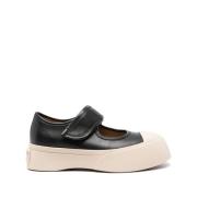 Marni Svarta Läder Sneakers Metall Detaljer Black, Dam