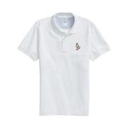 Brooks Brothers Vit Slim Fit Henry Polotröja i Supima-bomull White, He...