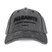 AllSaints Keps Gothic Underground Logo Gray, Herr