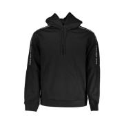 Calvin Klein Fleece-hoodie med logodetalj Black, Herr