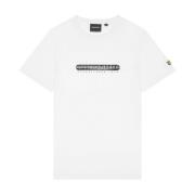 Lyle & Scott SS T-shirts Gummi Grafisk T-shirt White, Herr