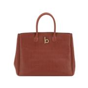 Burberry Elegant läder toteväska med krokoeffekt Brown, Dam