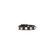 Valentino Garavani Rockstud läderarmband Black, Dam