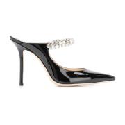 Jimmy Choo Kristallrem Svarta Sandaler Black, Dam