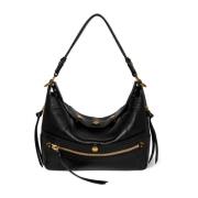 Jérôme Dreyfuss Svart Baguette Hobo Crossbody Väska Black, Dam