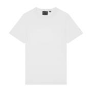 Lyle & Scott SS T-shirts Tonal Eagle Pima Bomull T-shirt White, Herr