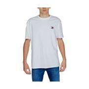 Tommy Jeans Bomull Herr T-shirt Höst/Vinter Kollektion White, Herr