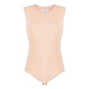 Maison Margiela Skin Basic Roundneck Body Beige, Dam