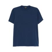 Giorgio Armani Navy Blue Crew Neck T-shirt Blue, Herr