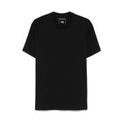 Y-3 Svart Logo Print Crew Neck T-shirt Black, Dam