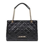 Love Moschino Stiliga damväskor för vår/sommar Black, Dam