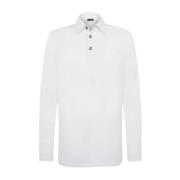 Kiton Vit Bomullspolotröja White, Herr