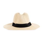 Melissa Odabash Fedora hatt med logotyp Beige, Dam