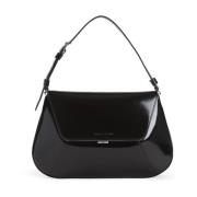 Amina Muaddi Svart Axelväska Elegant Design Black, Dam