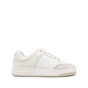 Saint Laurent Vita låga lädersneakers White, Dam