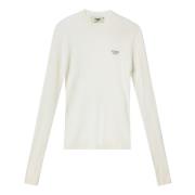 Fendi Rundhalsad T-shirt White, Dam