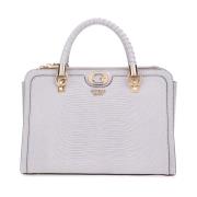 Guess Orlina Society Satchel Väska Lavendel Grå Gray, Dam