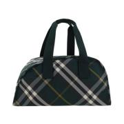 Burberry Rutmönster Holdall Resväska Green, Herr