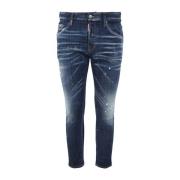 Dsquared2 Marinblå Slim-fit Jeans Blue, Herr