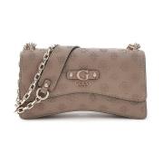 Guess Axelväska Gerty Girlfriend Sat Dark Brown, Dam