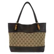 Gucci Vintage Pre-owned Canvas gucci-vskor Brown, Dam