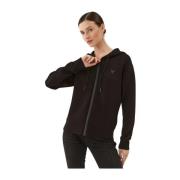 Guess Dragkedja Hoodie - Svart, Slim Fit Black, Dam