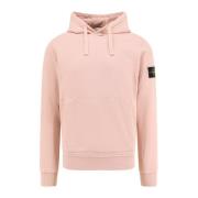 Stone Island Ekologisk huvtröja med känguruficka Pink, Herr