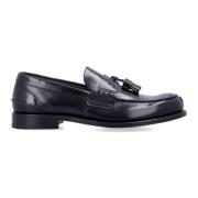 Church's Svarta Stängda Loafers Eleganta Läderskor Black, Herr