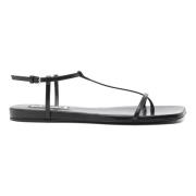 Jil Sander Stilren Sandal för Sommaroutfits Black, Dam