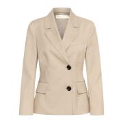 InWear Elegant Blazer med Ficklock Beige, Dam