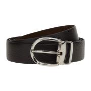 Boggi Milano Reversibelt läderbälte Brown, Herr