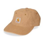 Carhartt Wip Canvas Six-Panel Keps med Logo Patch Beige, Herr