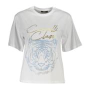 Cavalli Class White Cotton Tops &amp; T-Shirt White, Dam